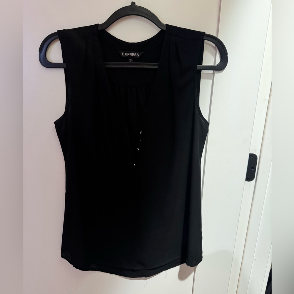 Express Women's Elegant Black Blouse